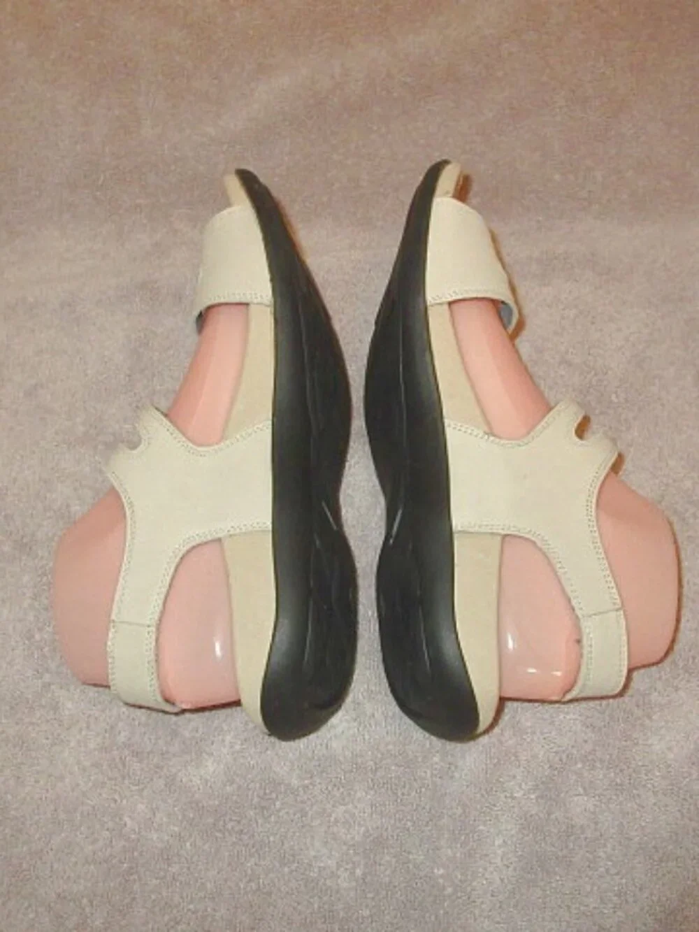 Abeo Bio System Crescent Comfort Sandals Womens 10N Leather Ankle Strap Neutral